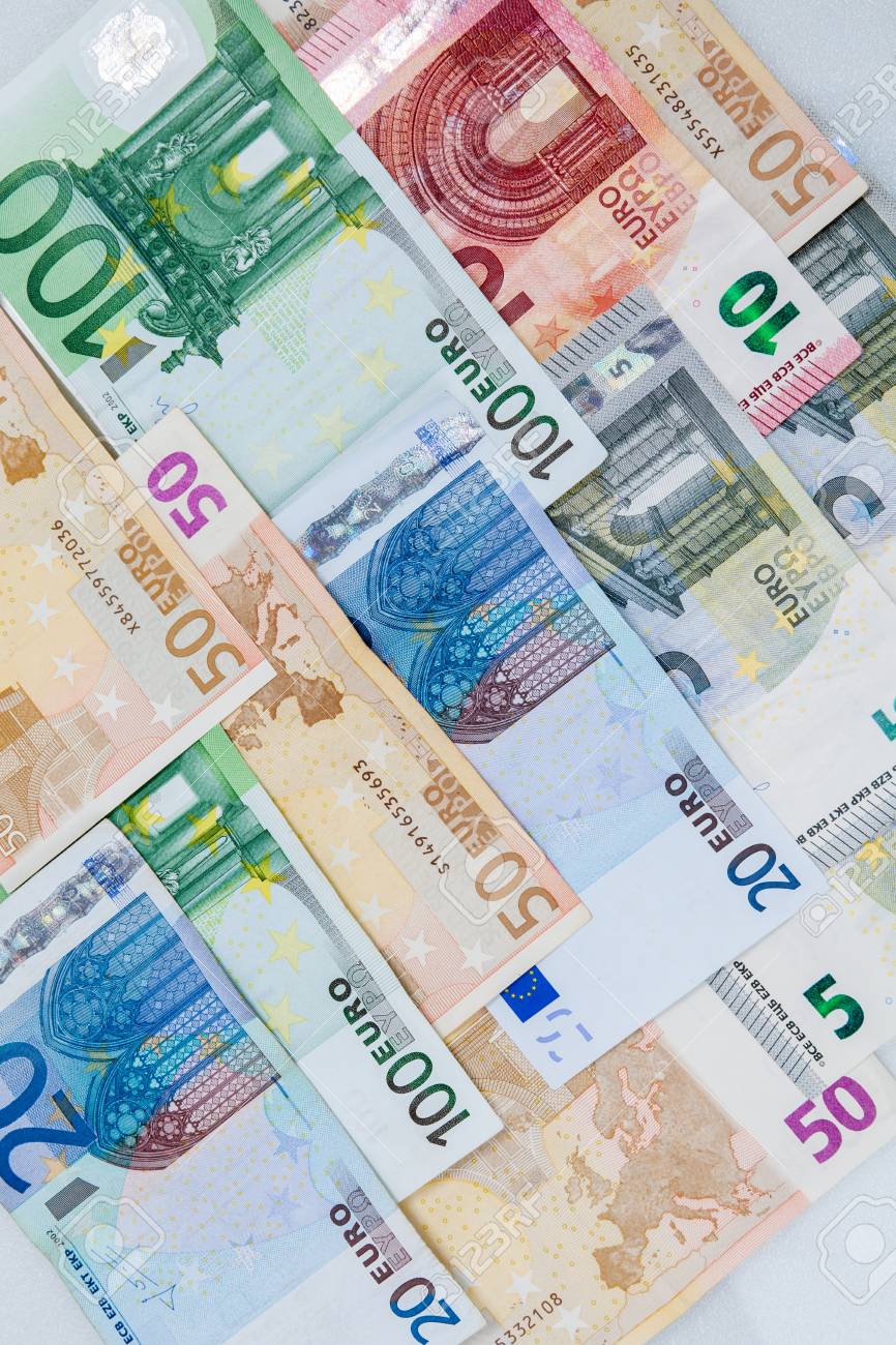 Euro Money Banknotes Background Stock Photo Picture