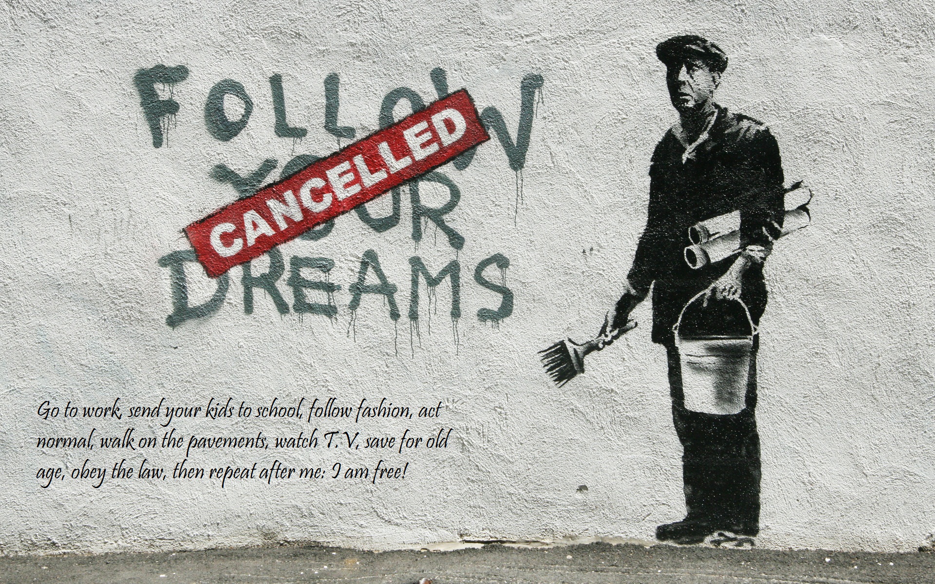 Graffiti Banksy Street Art HD Wallpaper Caliber Magazine