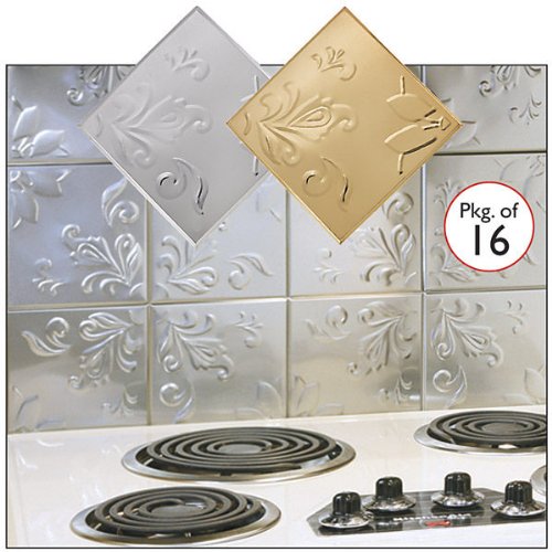 How To Paint A Faux Pressed Tin Tile Backsplash Artifact Graphics