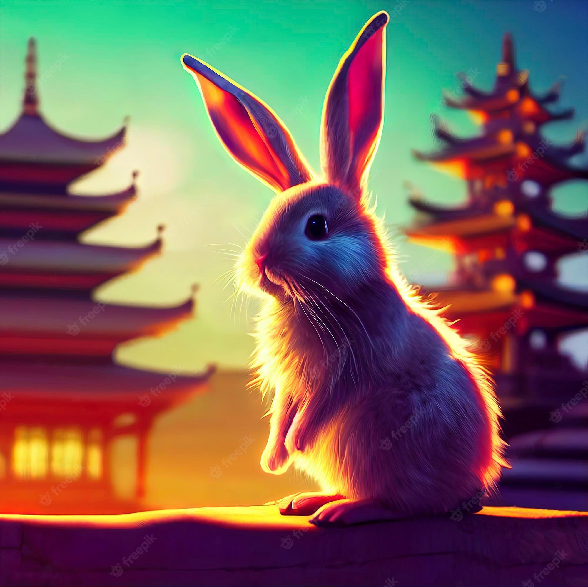 Premium Photo Year Of The Rabbit Happy Chinese New