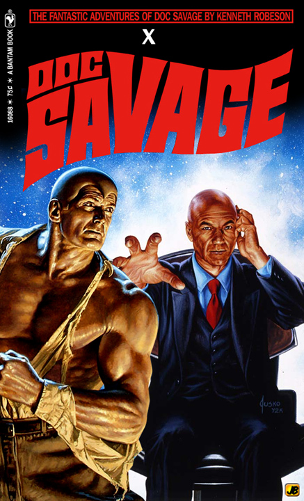Doc Savage Prof Xavier Superhero Fan Art