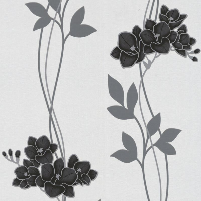 Serene Paste the Wall Wallpaper in Black by Superfresco Easy
