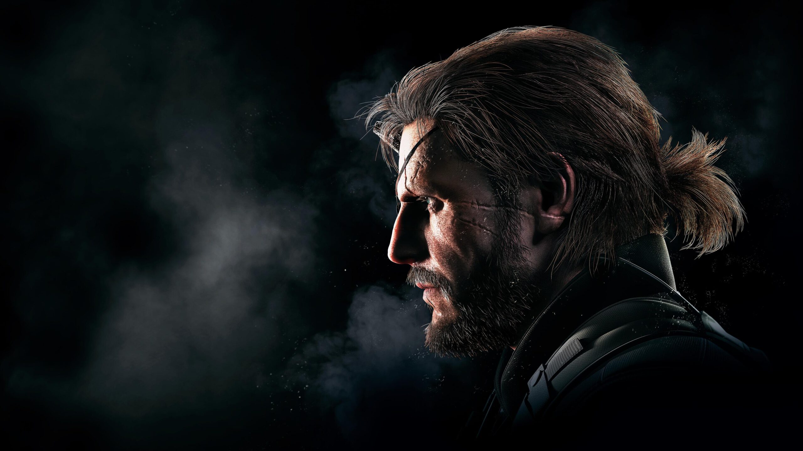 4K gaming wallpaper featuring Big Boss from Metal Gear Solid V: The Phantom Pain