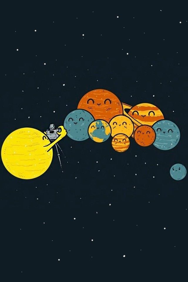 Pluto All Left Out Dwarf Pla Astronomy Cute Illustration