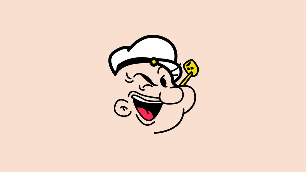 Popeye The Sailor Man Minimalistic Wallpaper No Lo By Komankk On