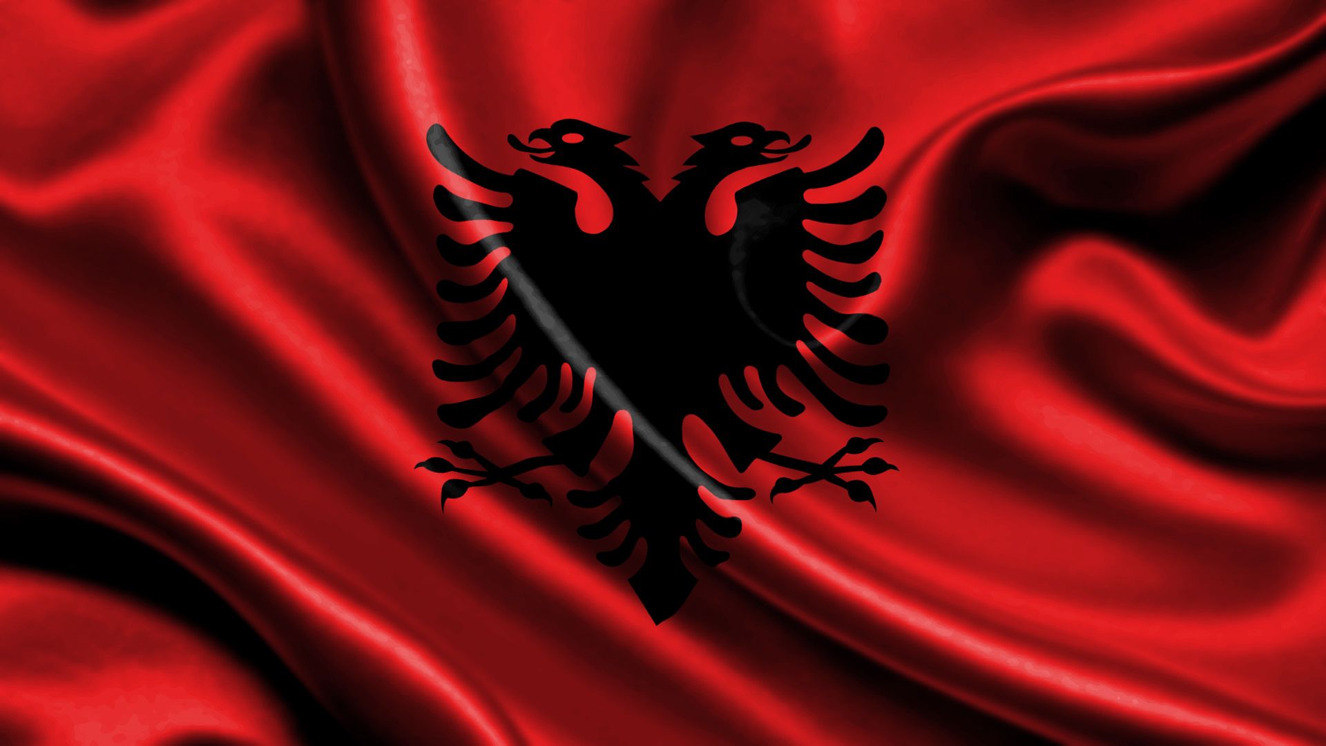 Albania Flag Large Image Kuq E Zi