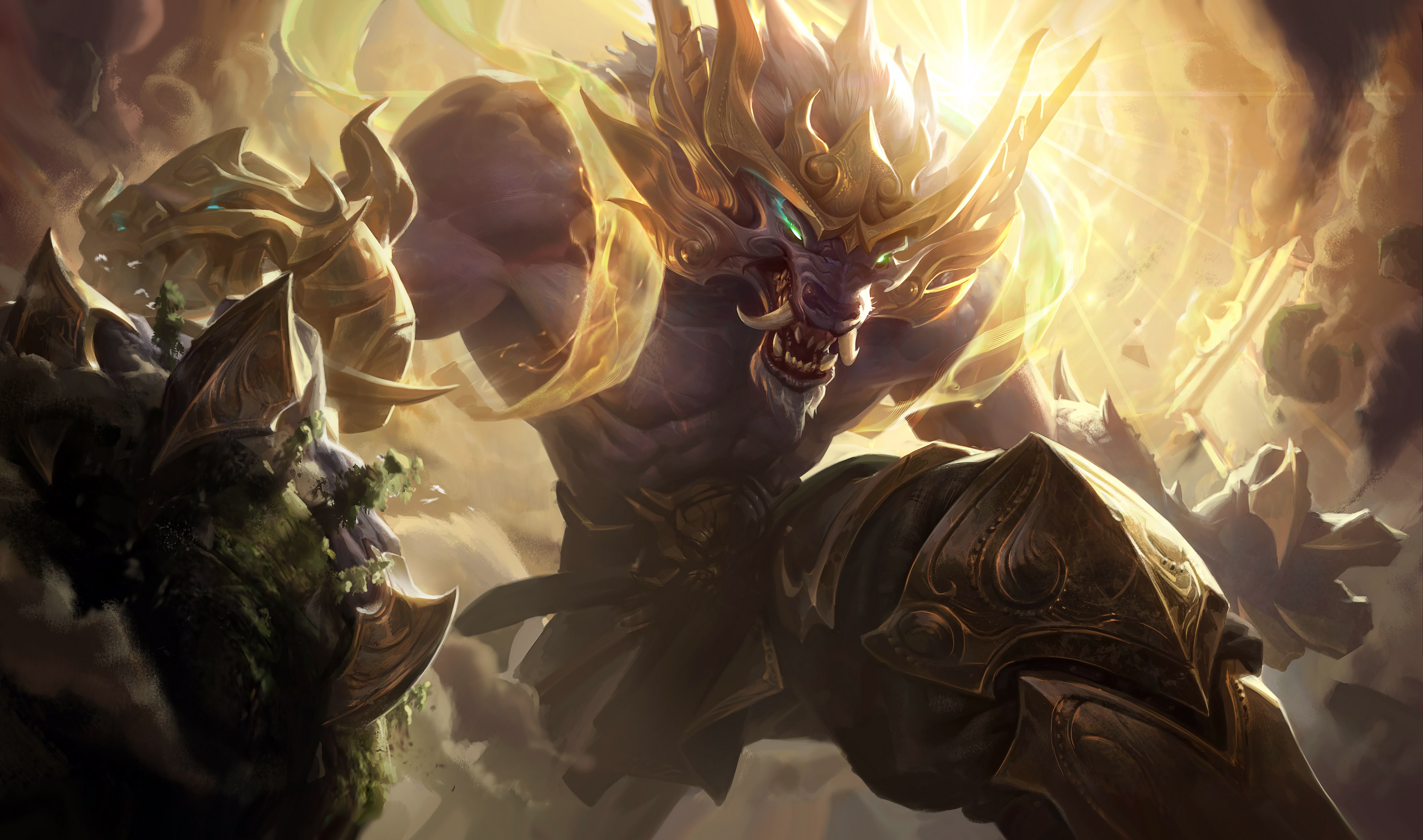 Lunar Guardian Warwick Wallpaper Fan Arts League Of Legends