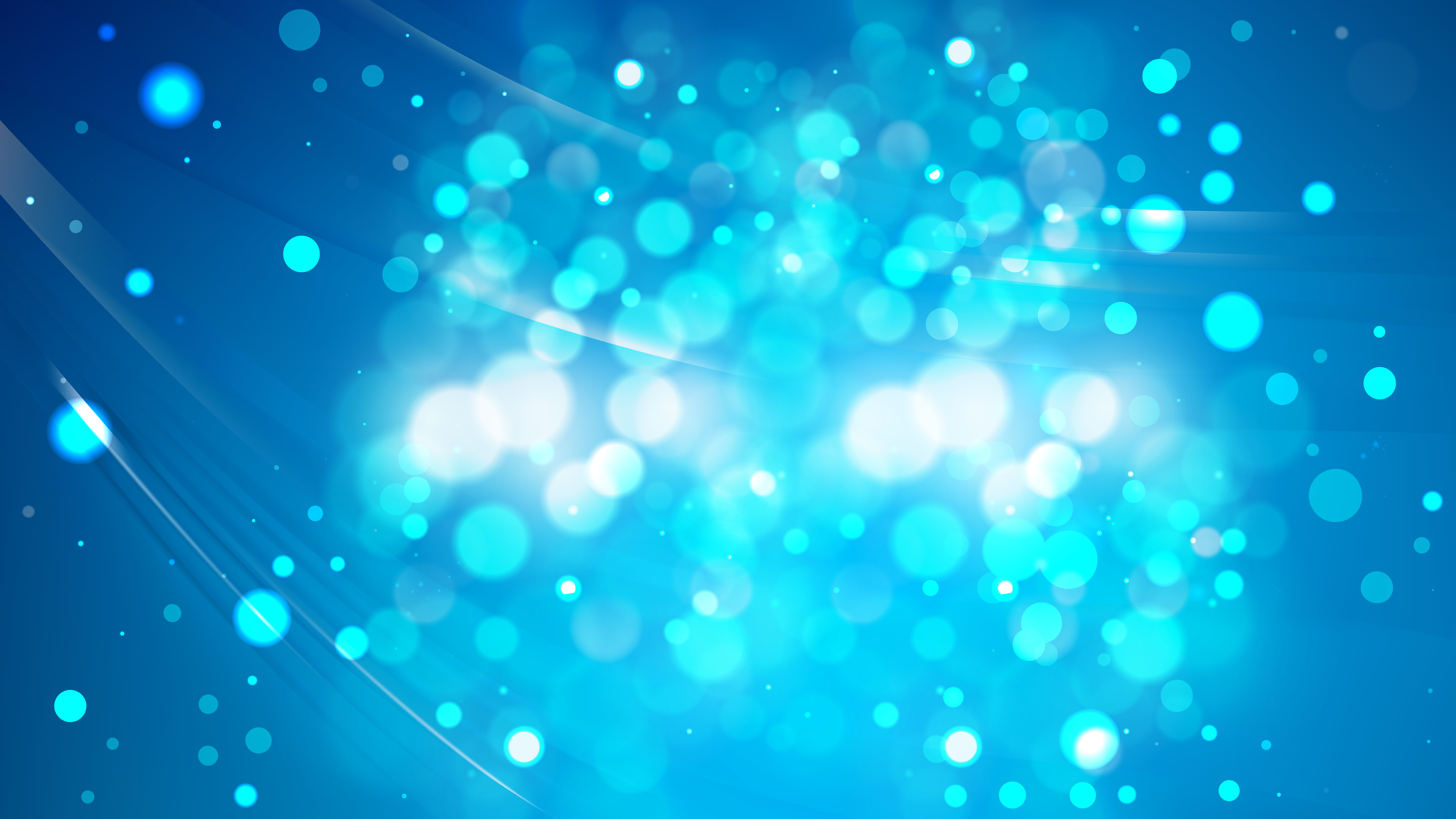 Abstract Bright Blue Defocused Background Image
