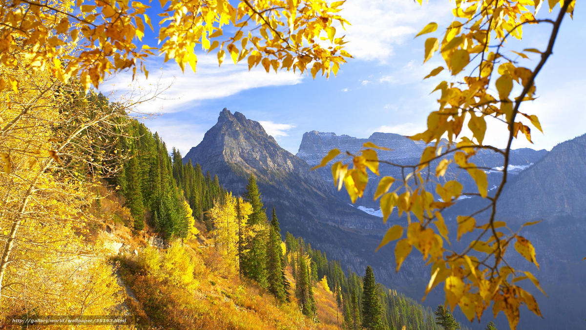Wallpaper Montana Mountains Autumn Desktop