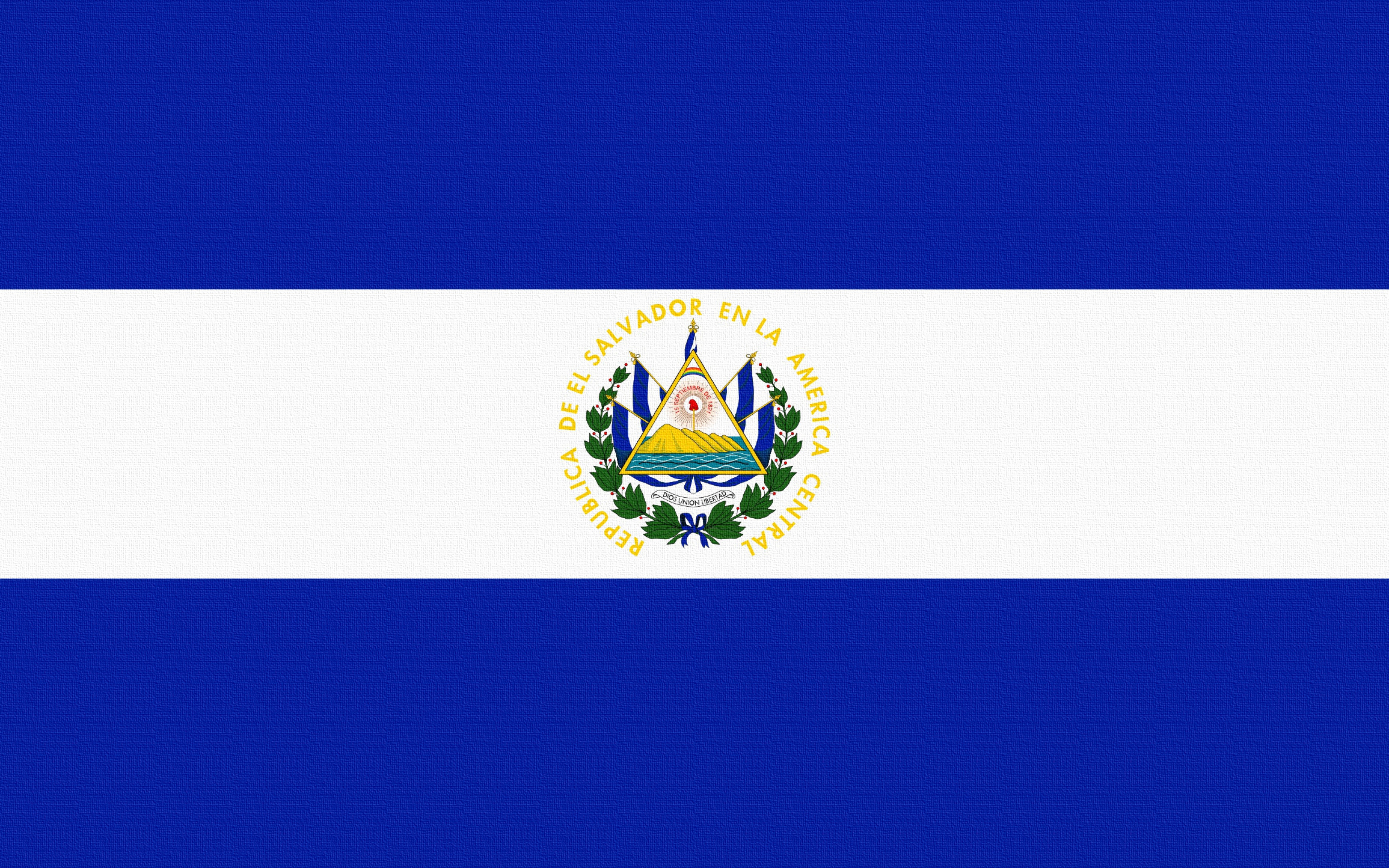 Wallpaper Flag El Salvador Lines Symbols Ultra