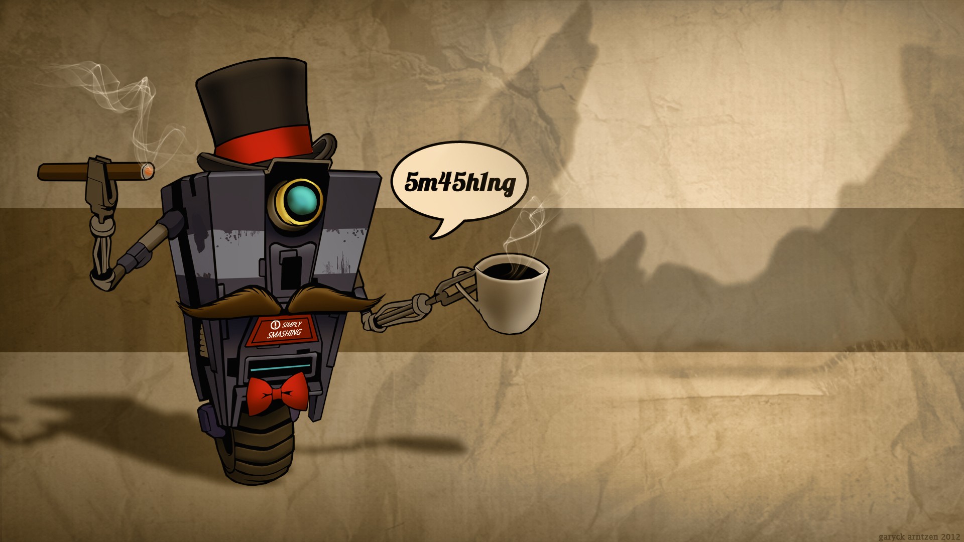 wallpaper claptrap smashing simply borderlands wallpapers images