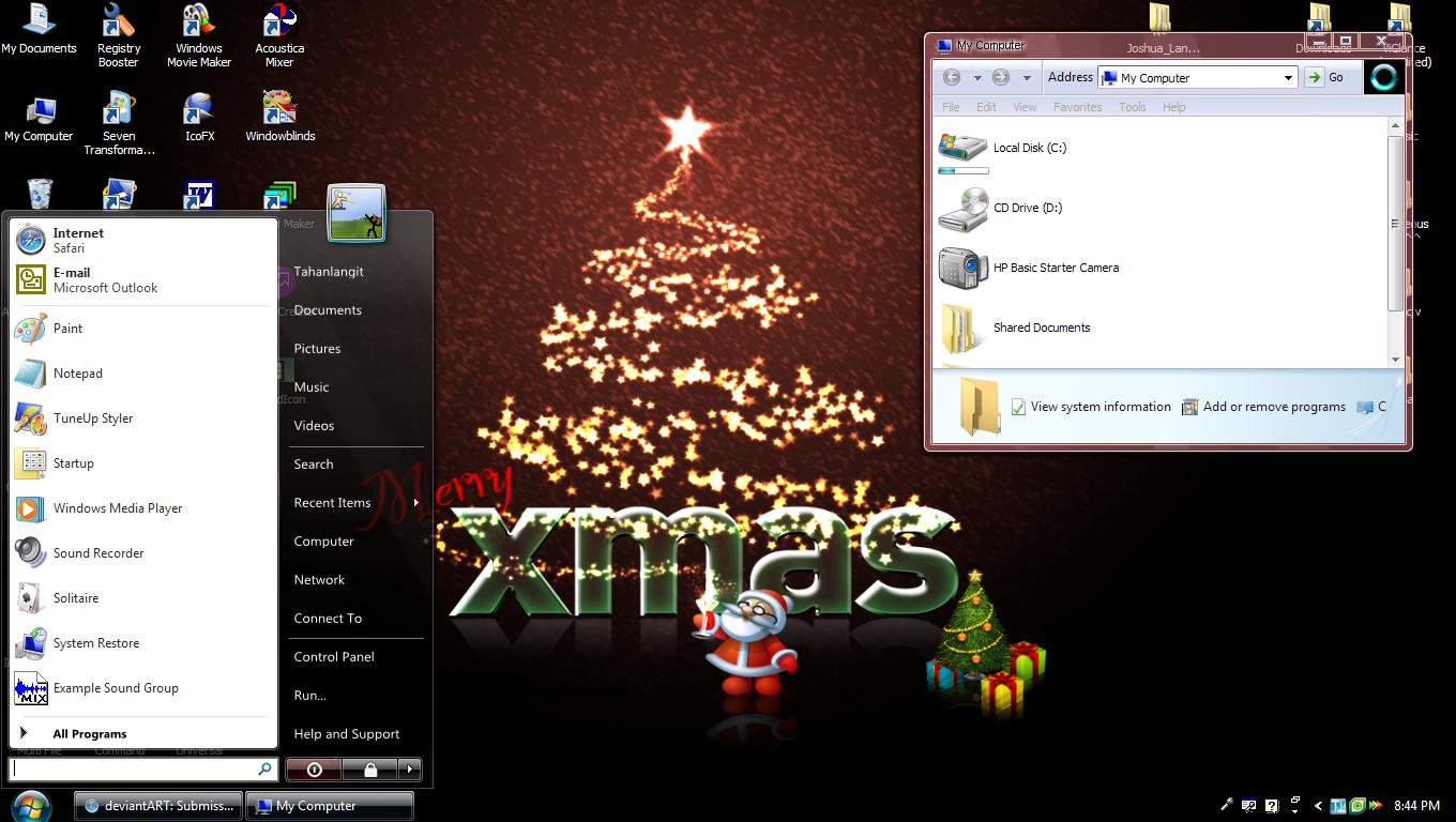 Merry Christmas Themes Windows Paste Not Working