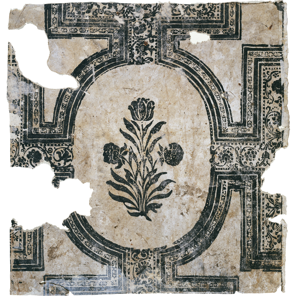 Free download Fragment of wallpaper detail with a design of strapwork