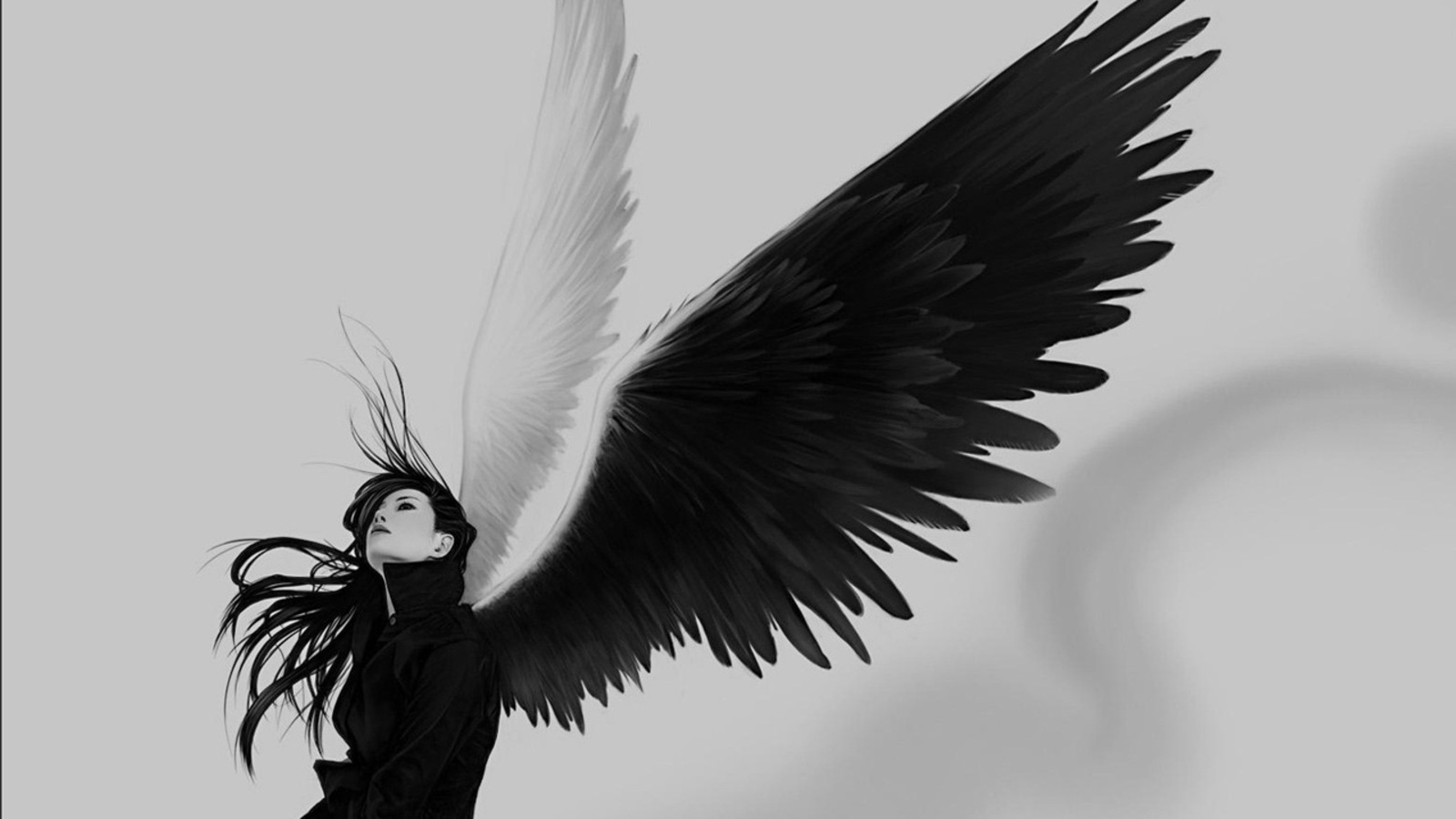 Angel Of Good Evil Bad Beautiful Girl Wings Woman