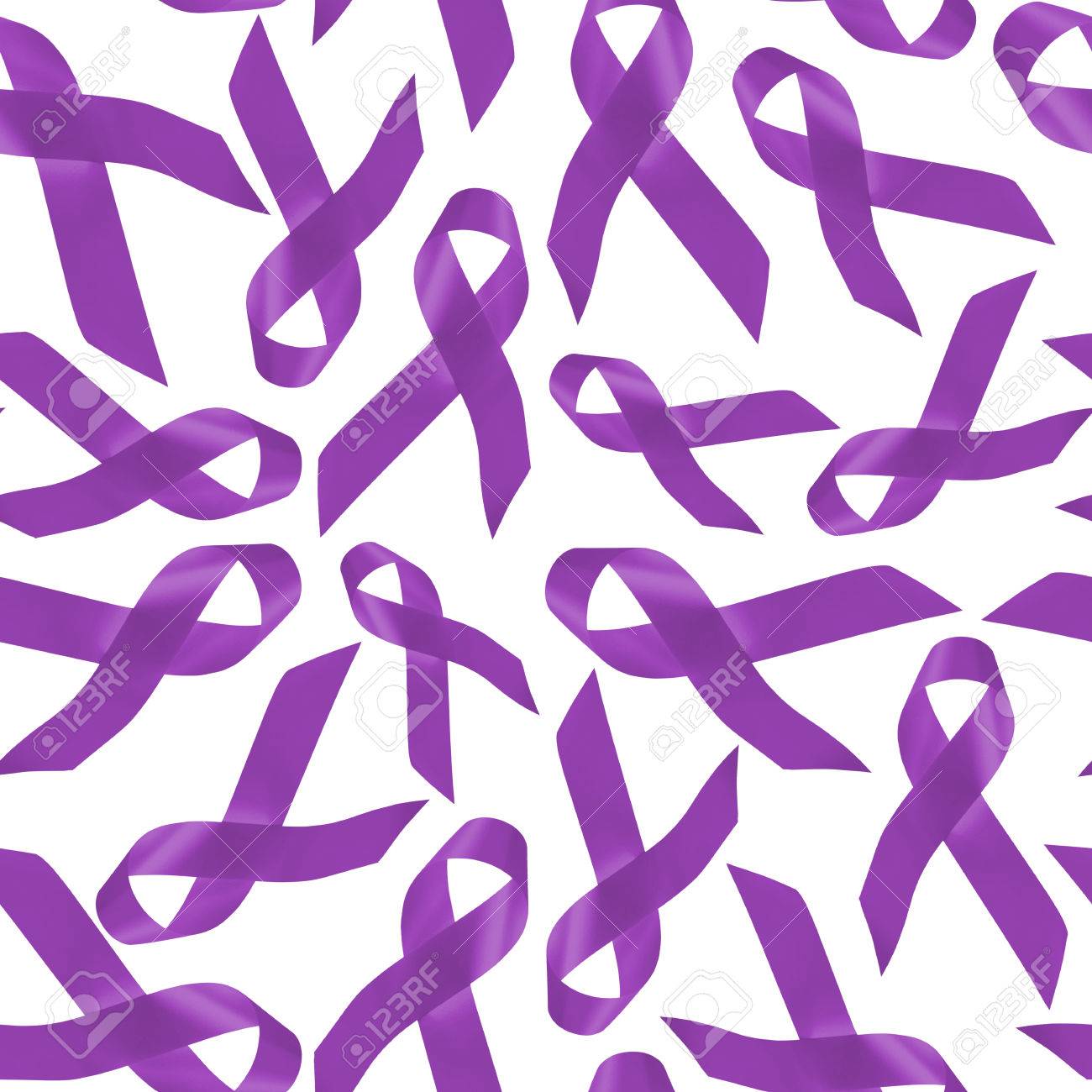 Pancreatic Cancer Awareness Background Seamless Pattern Made
