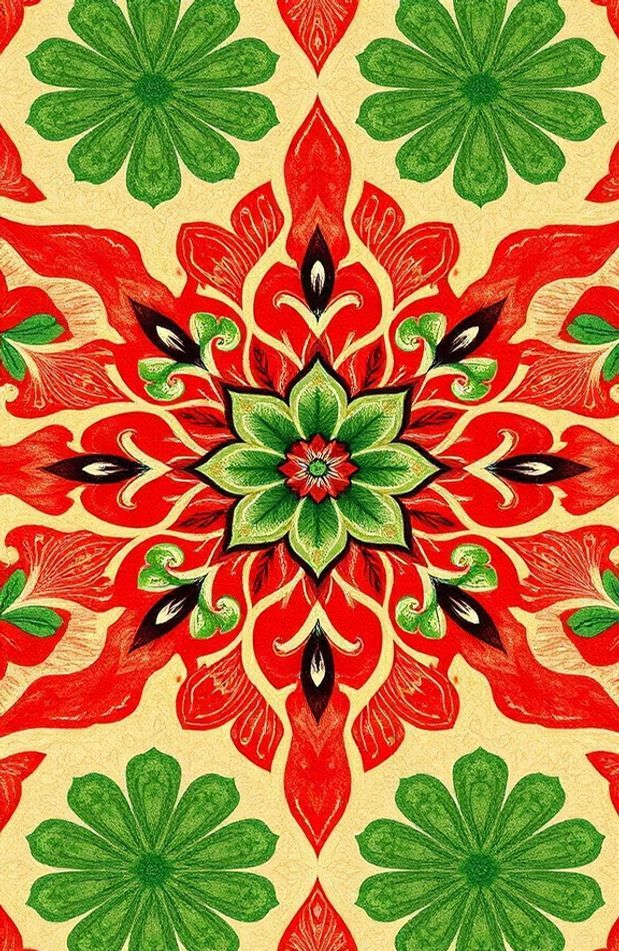 Red And Green Wallpaper