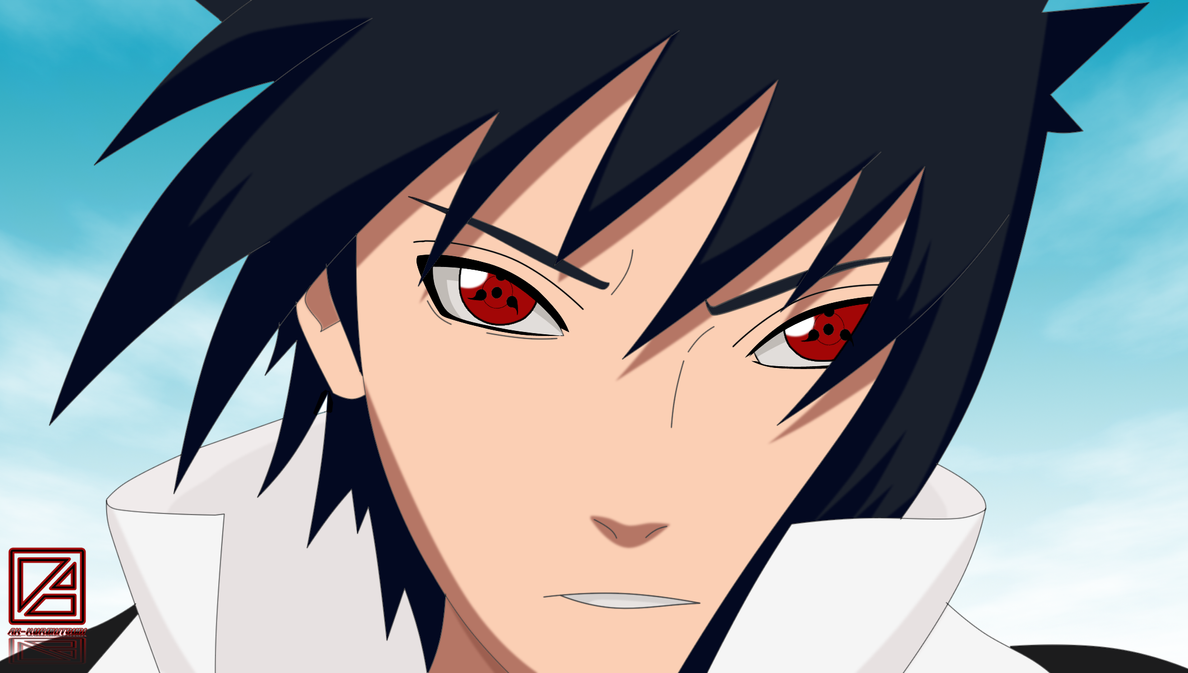 Uchiha Sasuke Sharingan By Ak Kurohitsugi Wallpaper