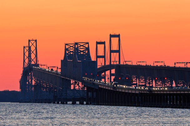Chesapeake Bay Bridge Sunset National Geographic Photo Contest