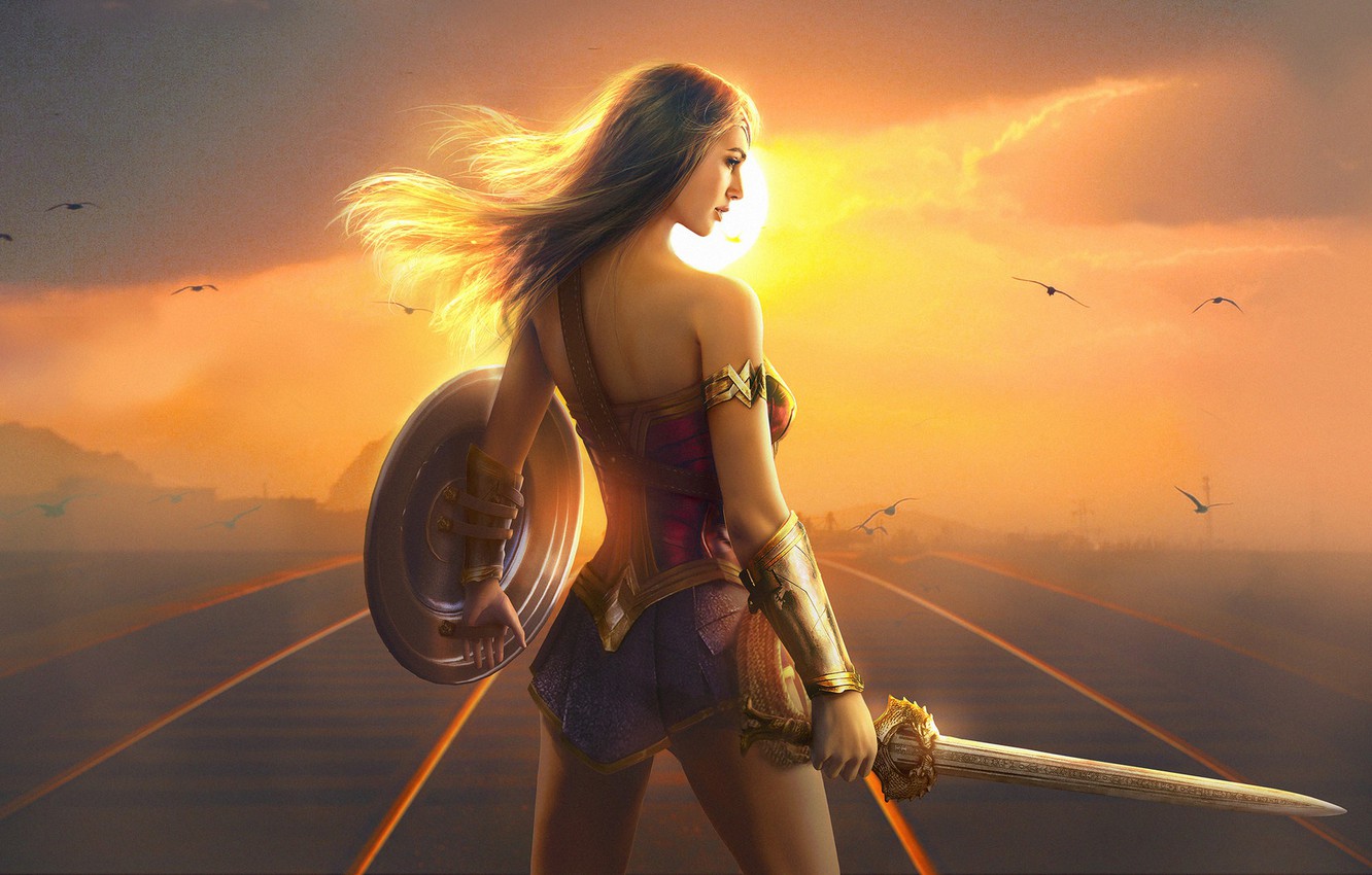 Wallpaper Wonder Woman Fan Art Dc Ics Gal Gadot Image For