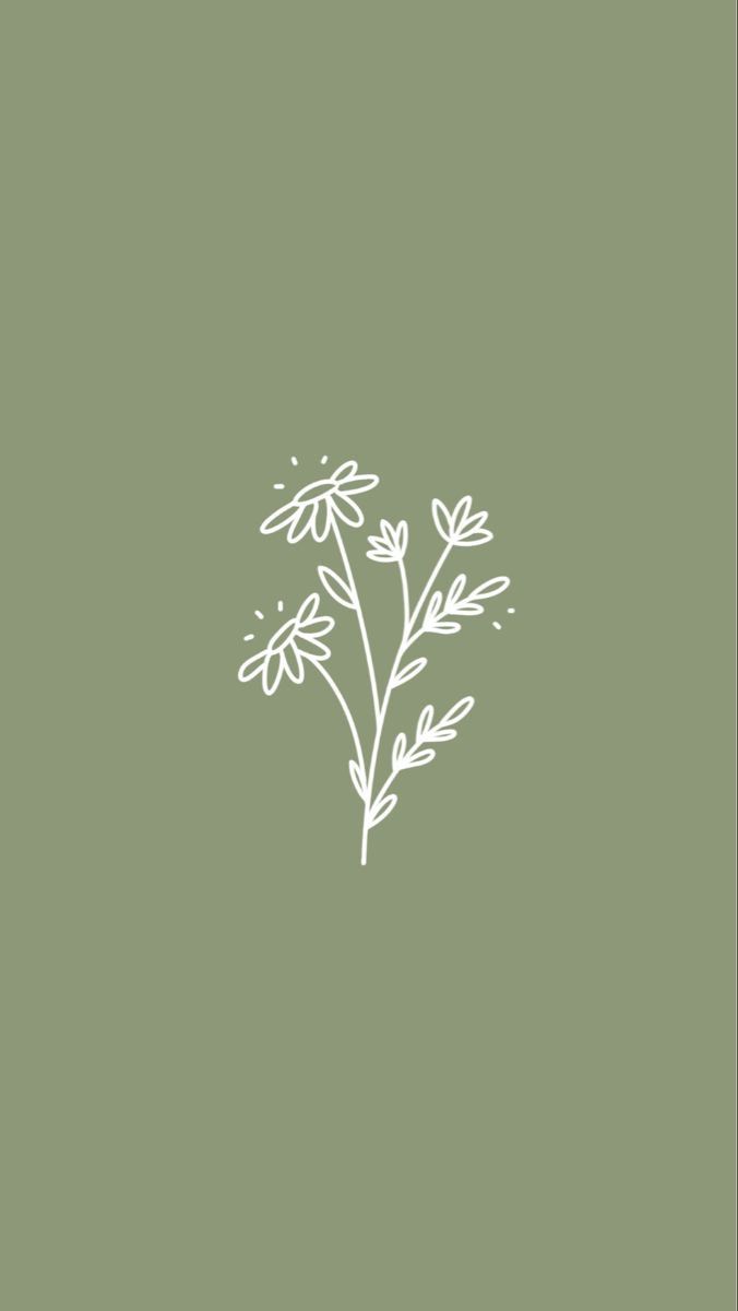 A White Flower On Green Background With The Words I Love You Written Wallpaper