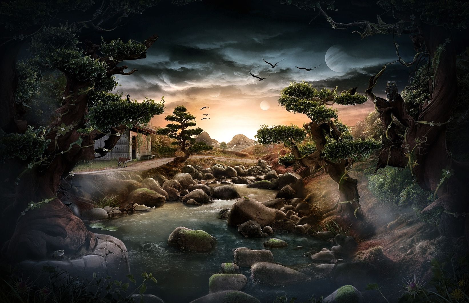 Sci Fi Landscape Wallpaper