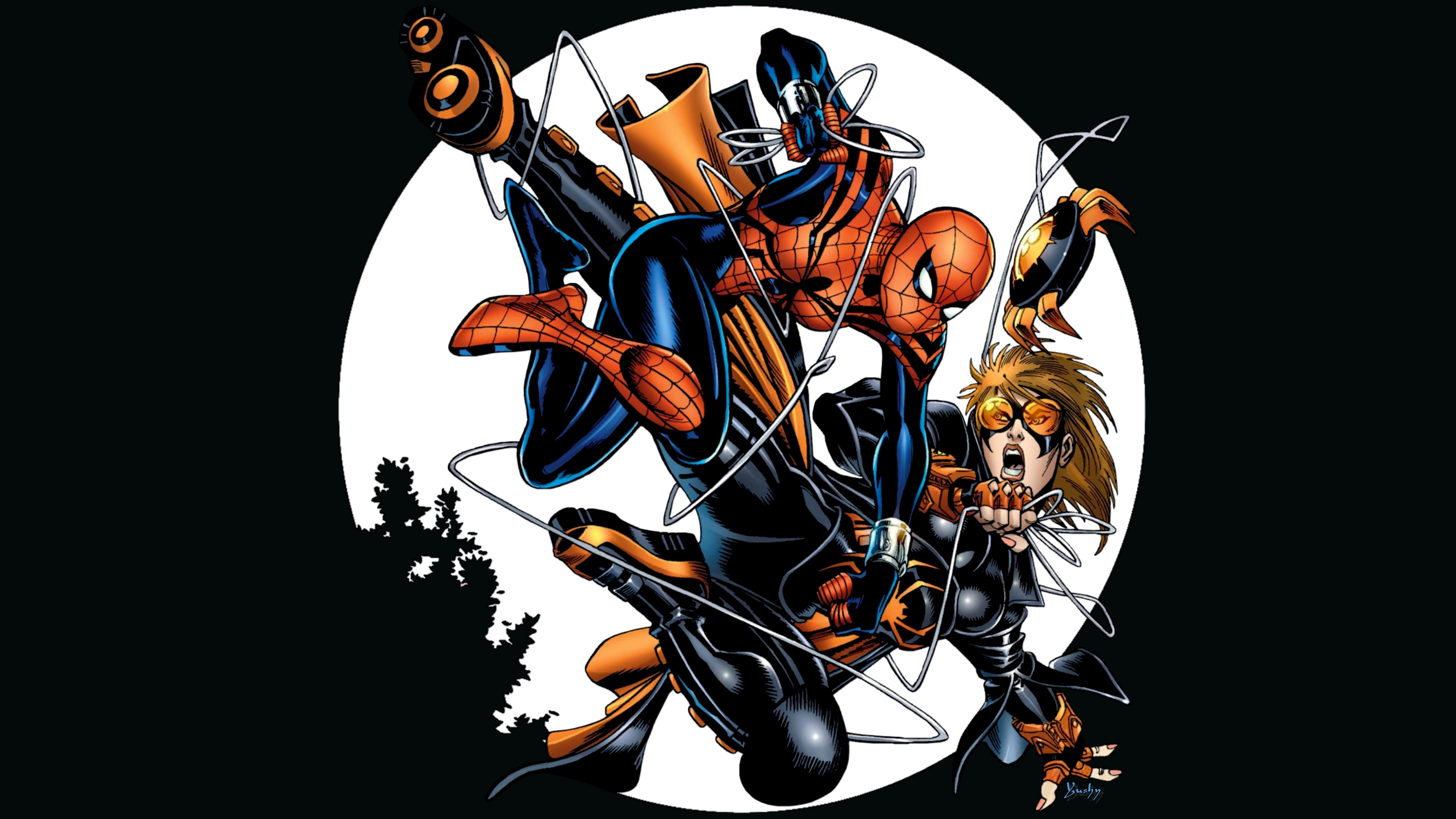 Comics The Amazing Spider Man Spider Man Lune Noir Wallpaper