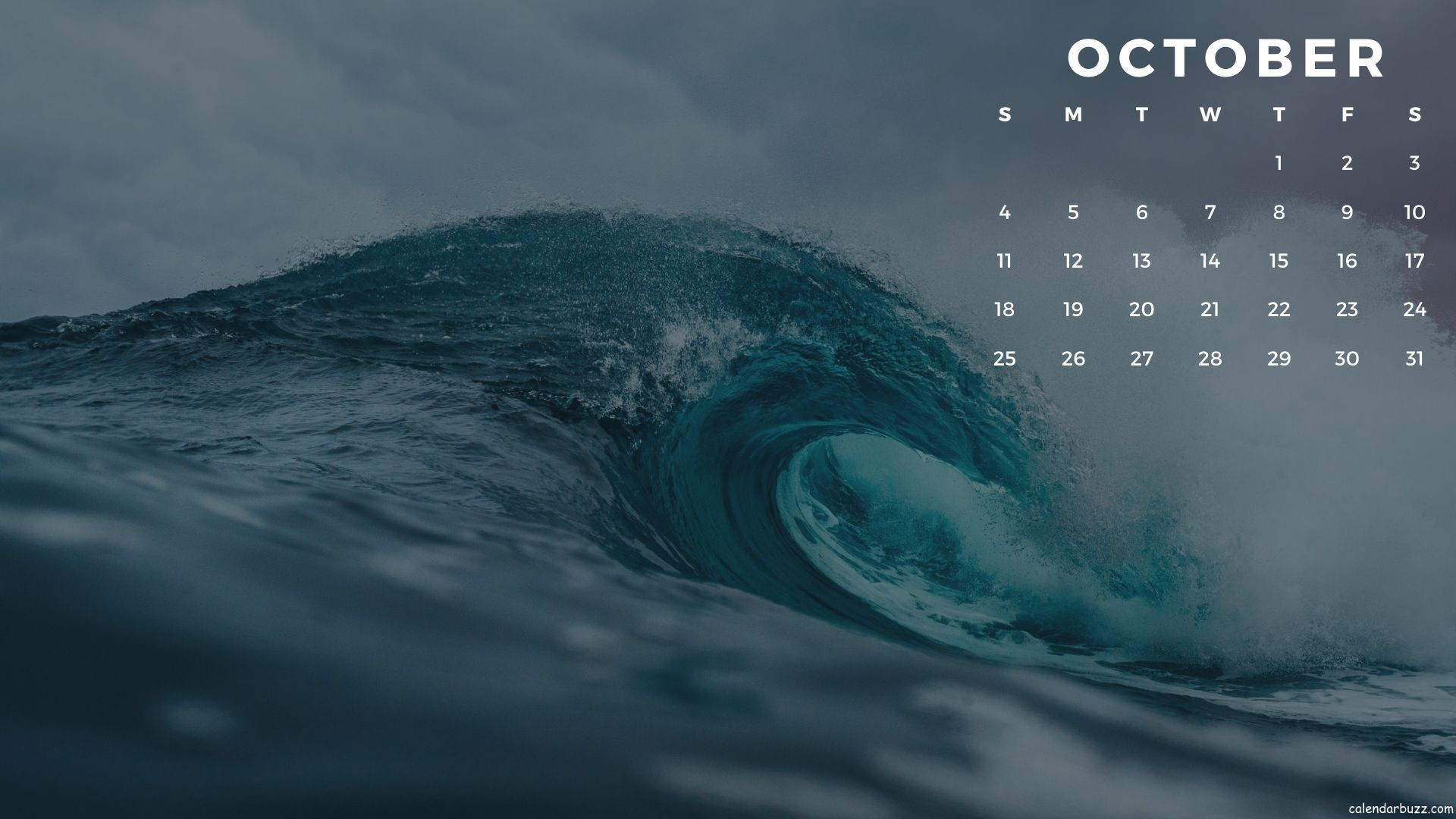 October Desktop Calendar Wallpaper Calendarbuzz