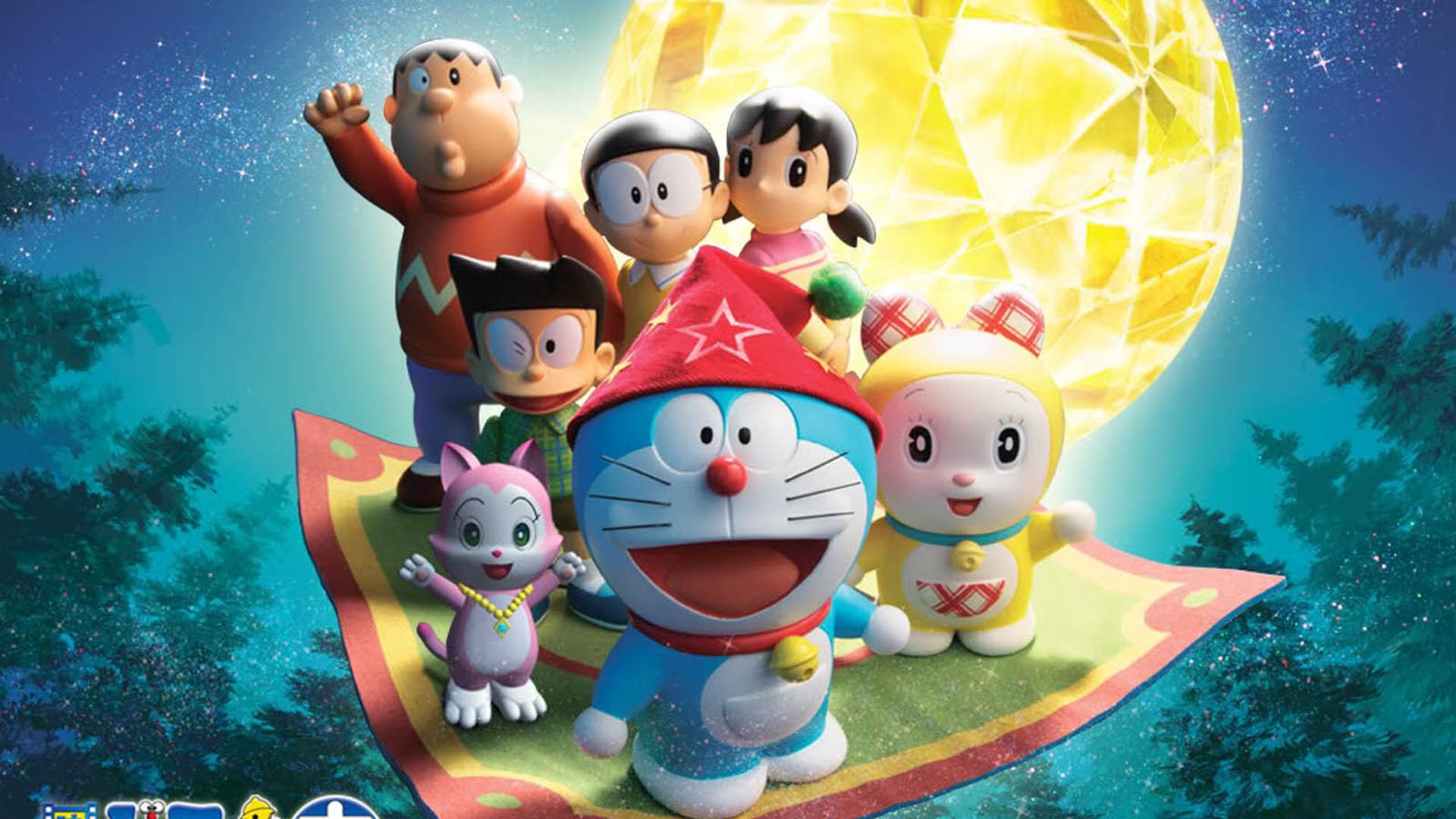 Doraemon Christmas 4k Full HD Background Wallpaper