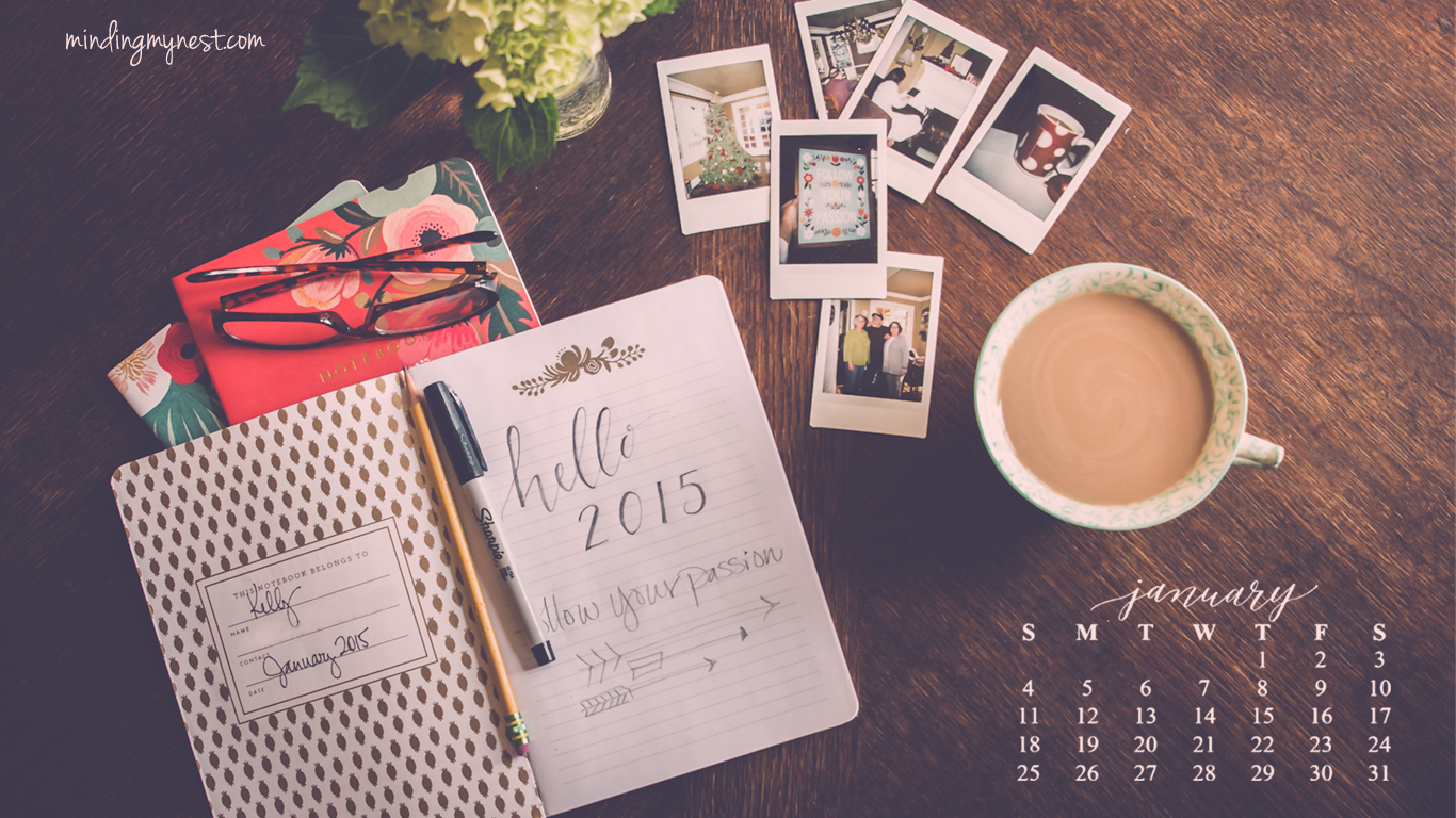 january 2015 desktop calendar