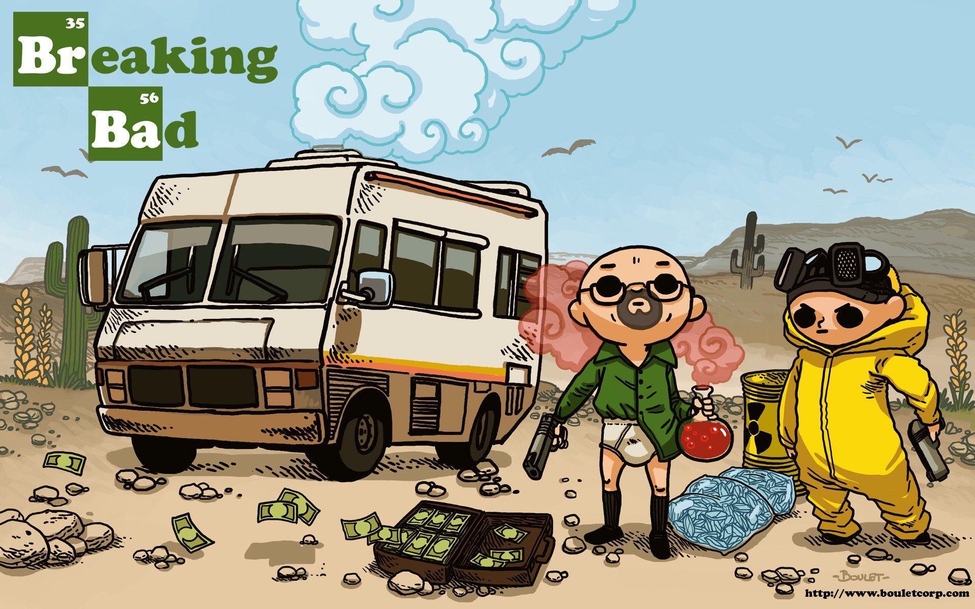 Awesome Cartoon Breaking Bad Wallpaper From The Same