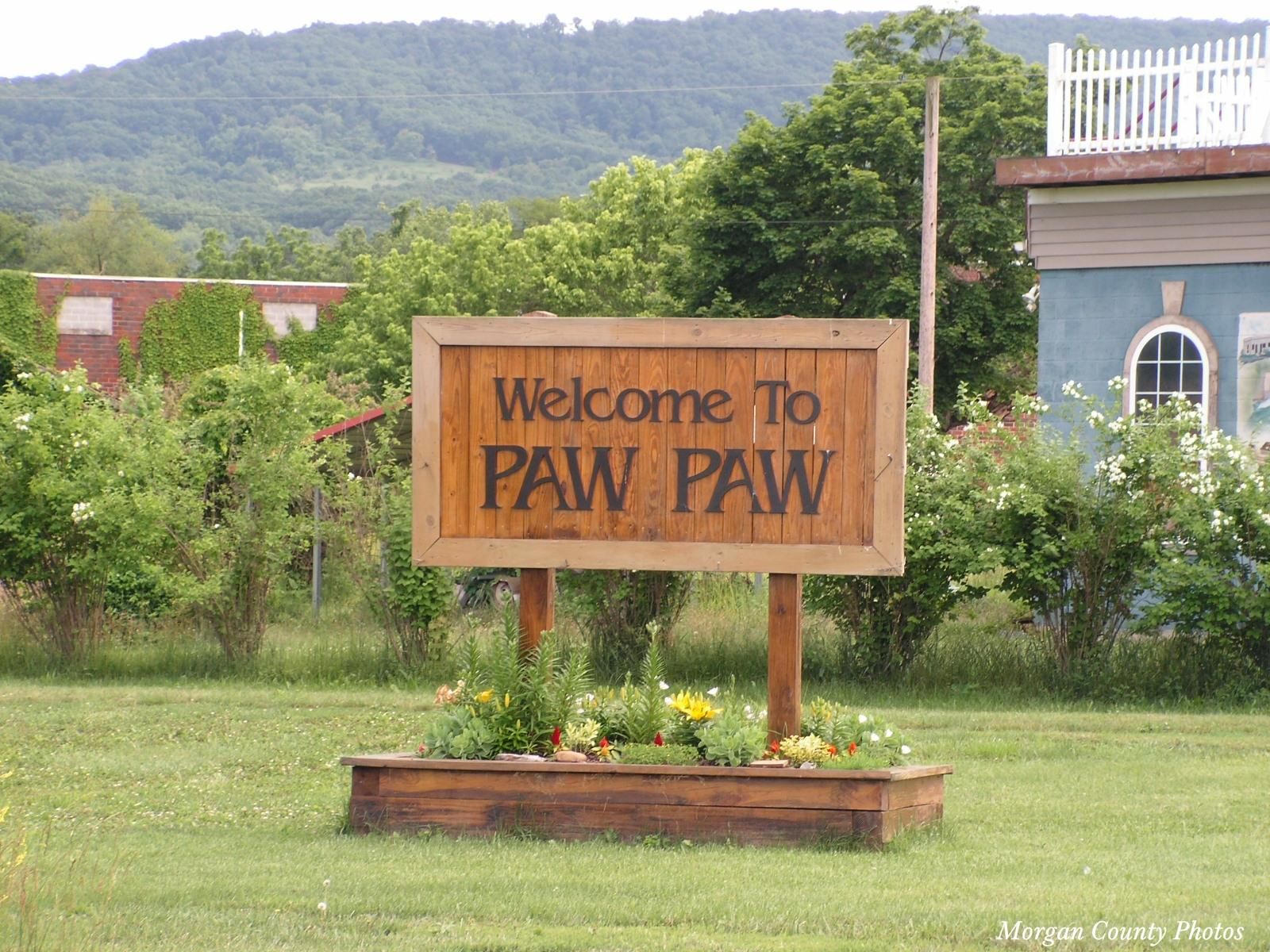 Paw West Virginia Wele Sign Morgan County