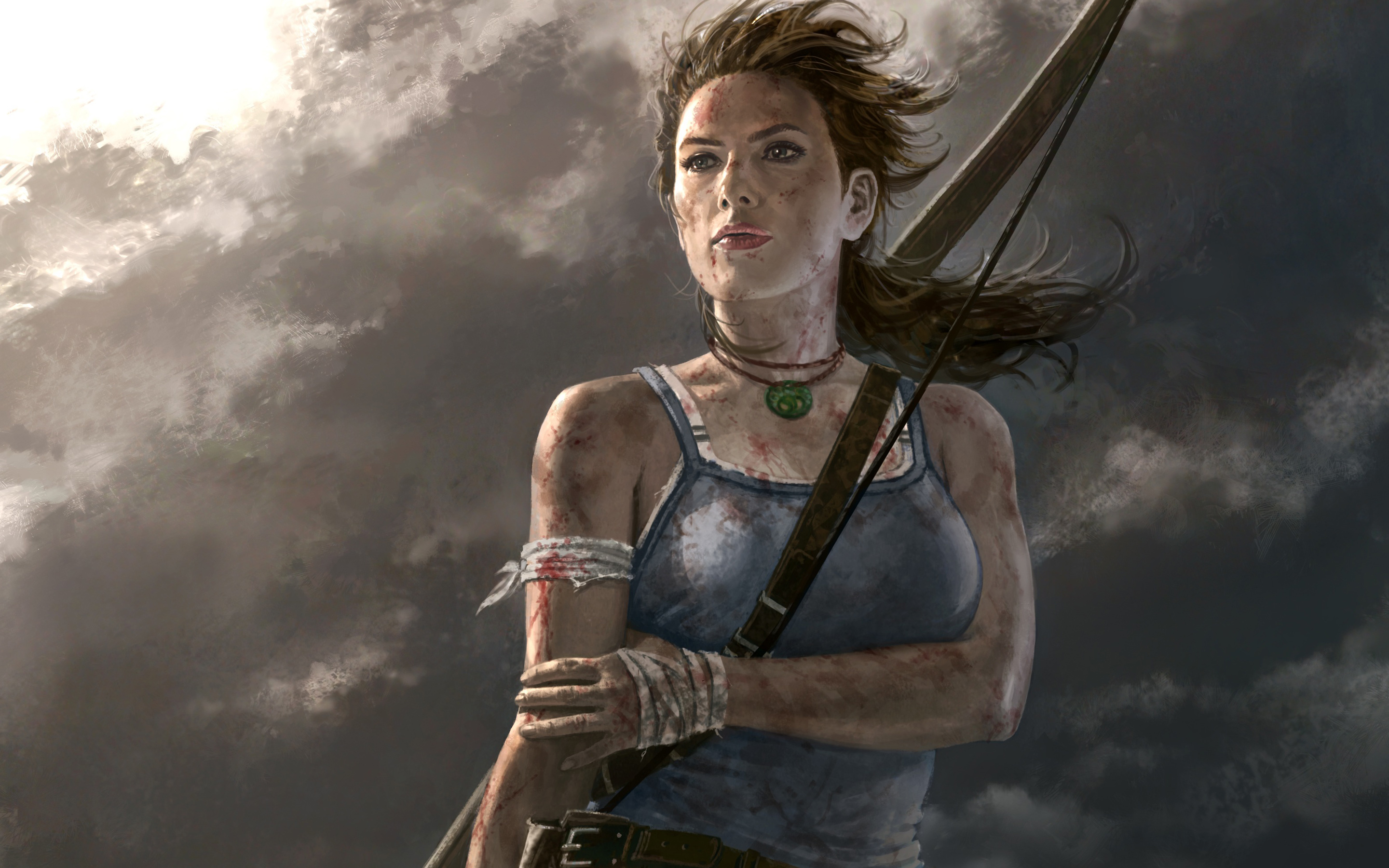 Lara Croft HD Wide Wallpaper Resolution