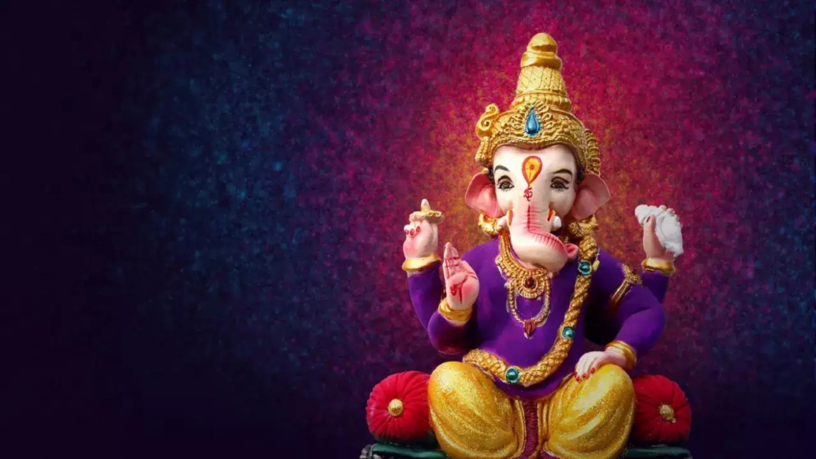 Colorful Vinayaka Ganesh Chaturthi HD Wallpaper