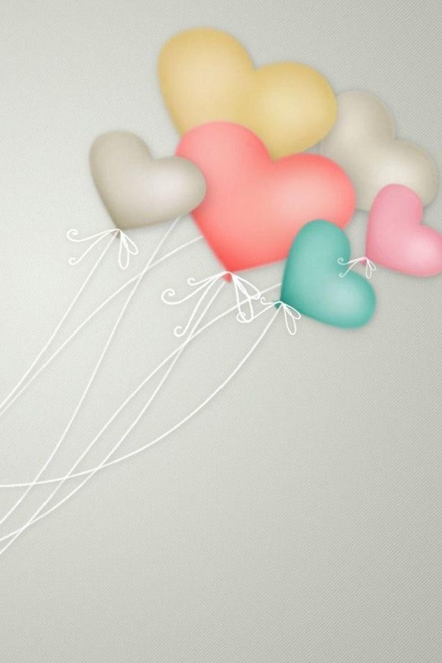 hd cute color balloons iphone 4 wallpapers backgrounds By www 640x960