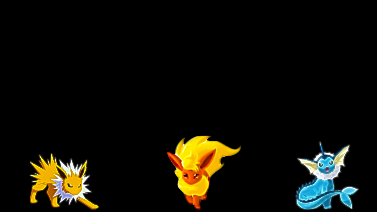 HD wallpaper: background, black, jolteon, pokemon