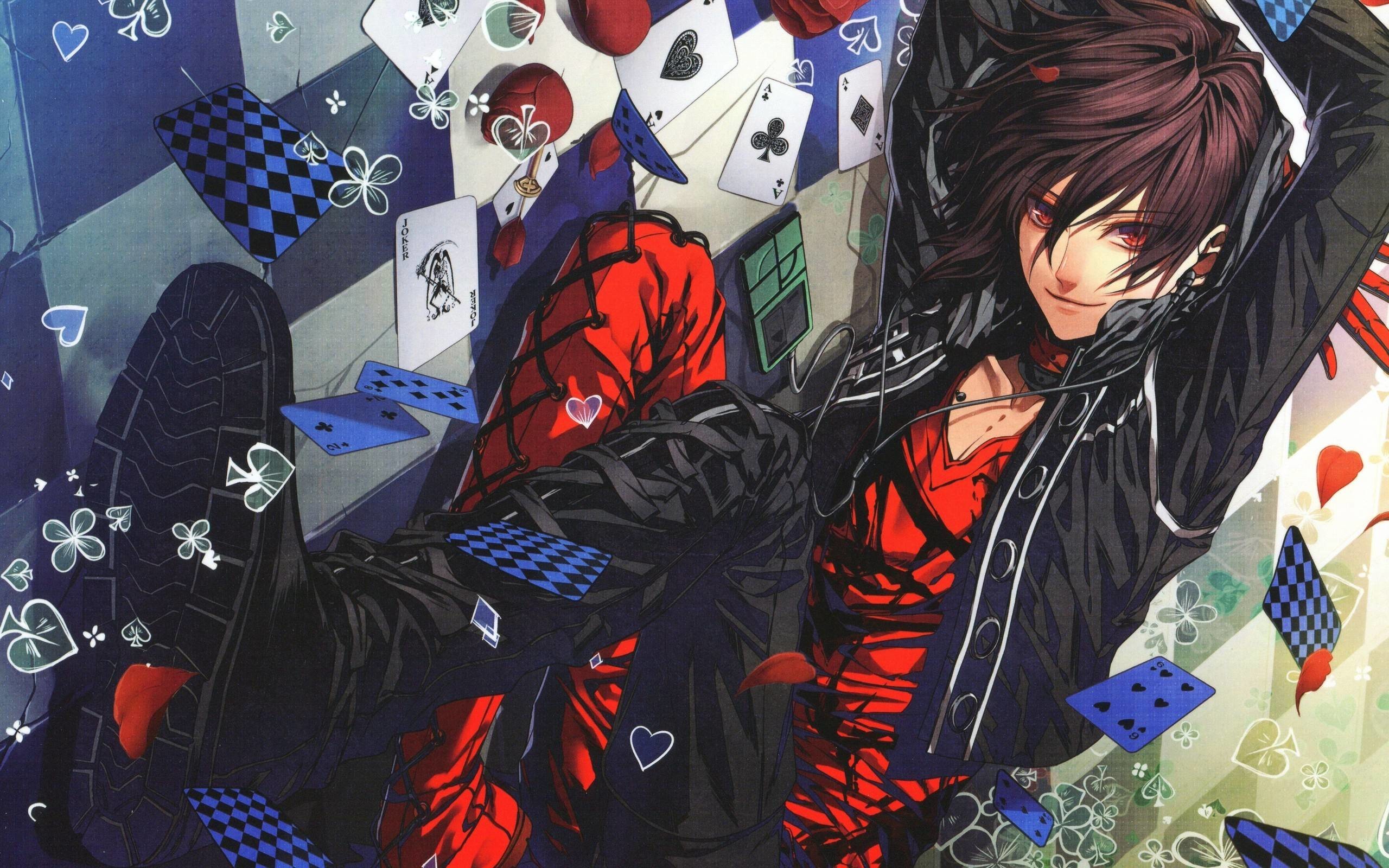 Cool Blue Anime Boy Wallpaper