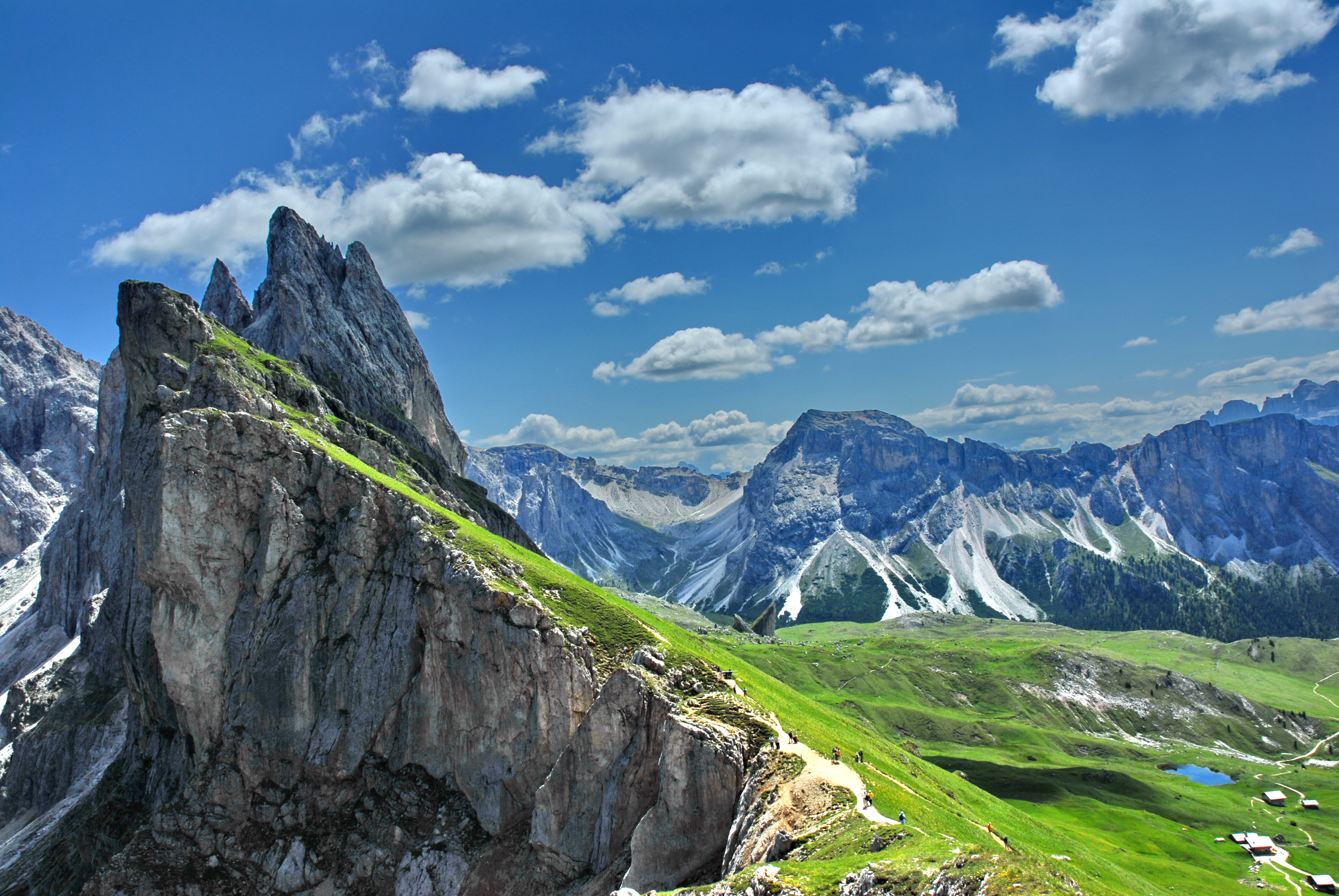 Alps In Summer At The Ski Resort Of Val Gardena Italy Wallpaper And