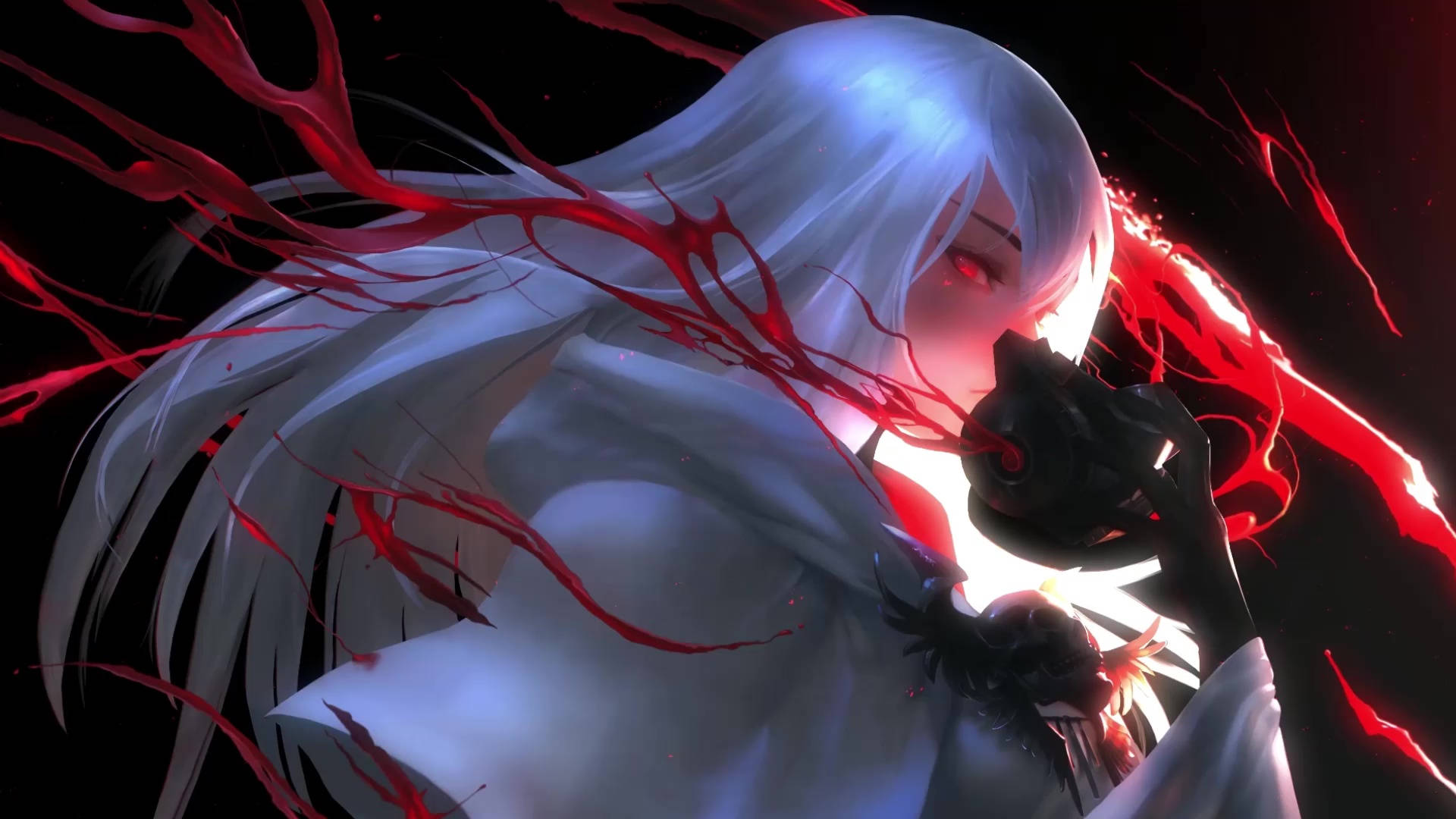 White Anime Wallpaper