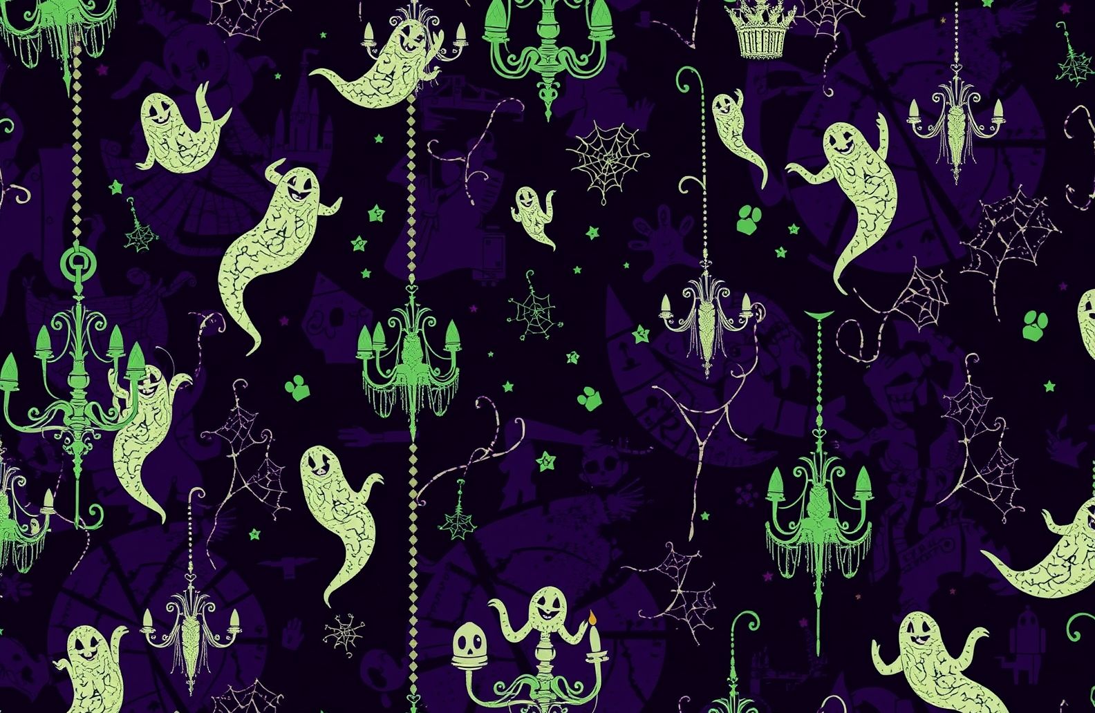 Disney Haunted Mansion Wallpaper Stencil