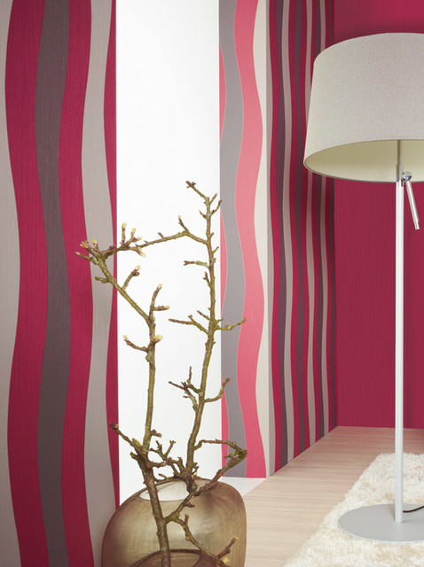 Wallpaper Accent Wall Contemporary Toronto By