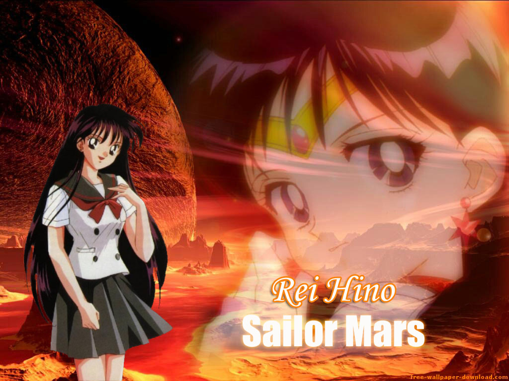 Sailor Mars Rei Raye Wallpaper