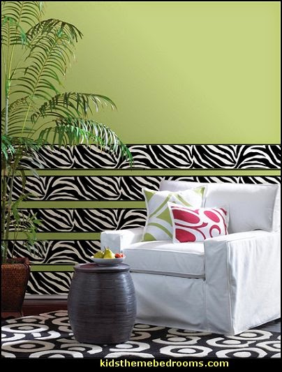46 Zebra Wallpaper Border For Bedrooms On Wallpapersafari