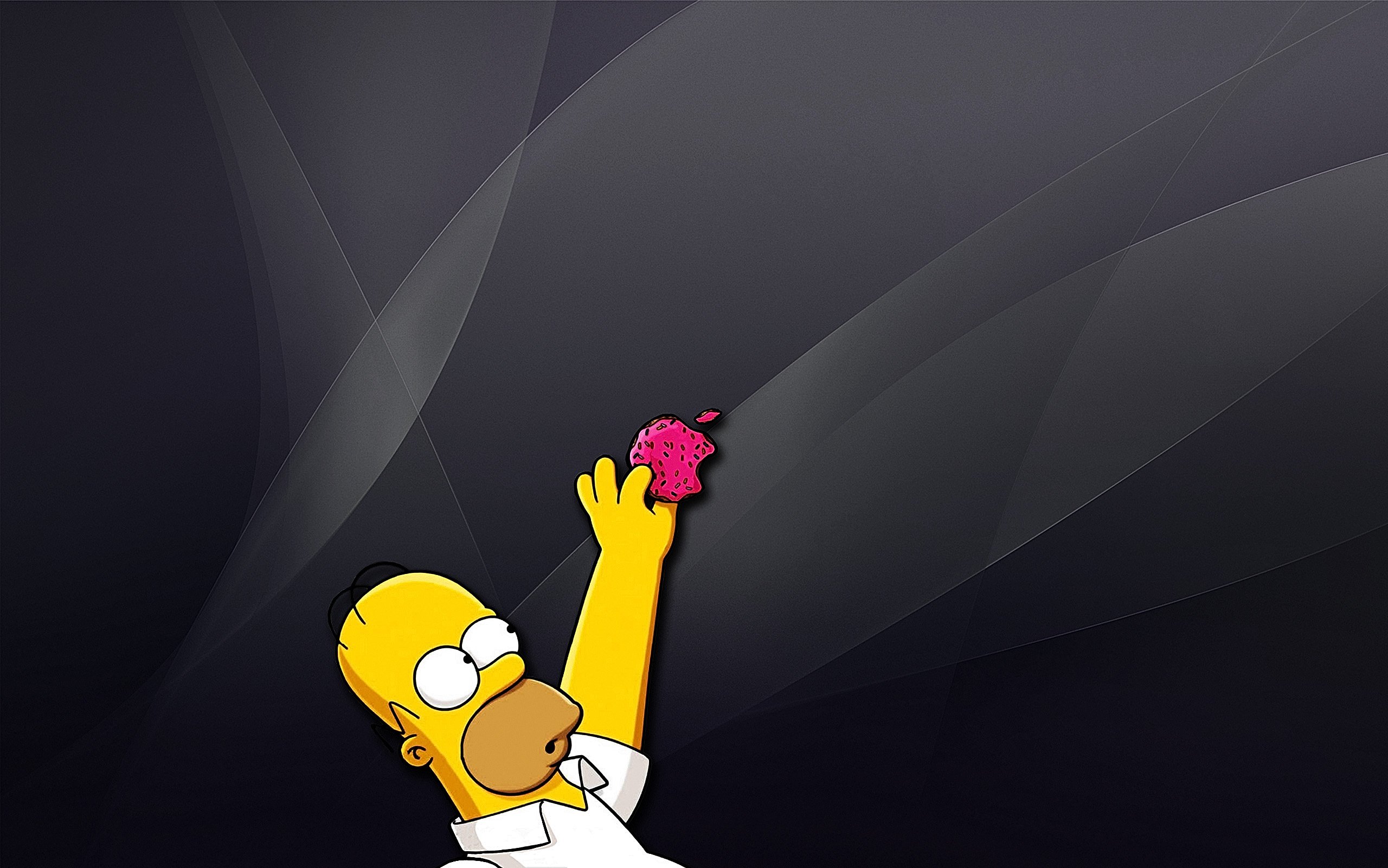 Apple Inc Homer Simpson The Simpsons Wallpaper HD
