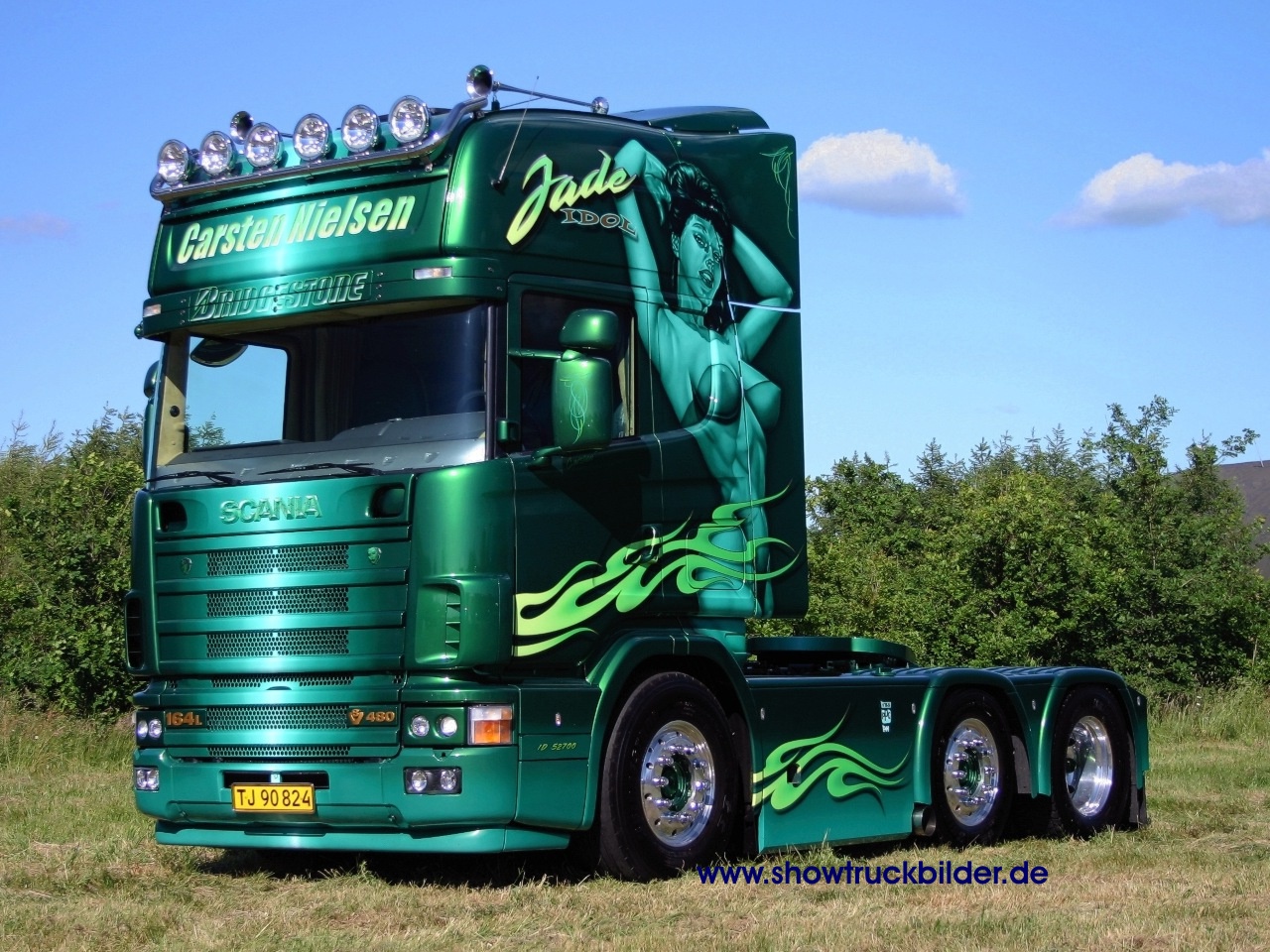 Hq Green Trailer Scania Trucks Wallpaper Num X Kb