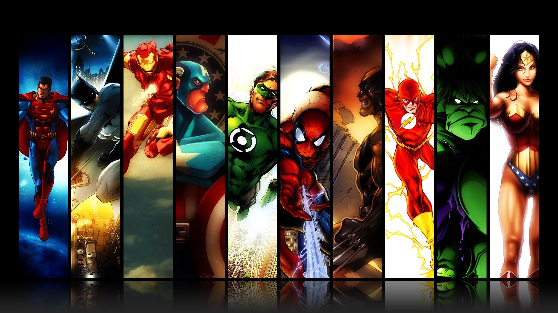 Dc Marvel Superheroes Wallpaper Image