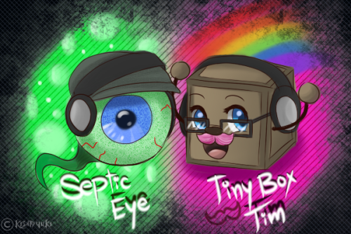 Eye And Tiny Box Tim Are Icon Mascots Of Markiplier Jacksepticeye