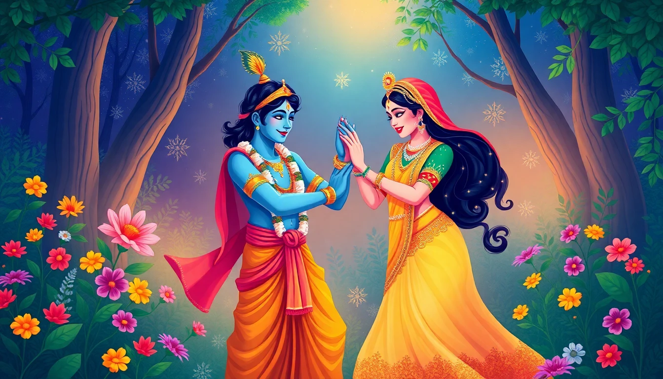 Lord Krishna And Radha Wallpaper