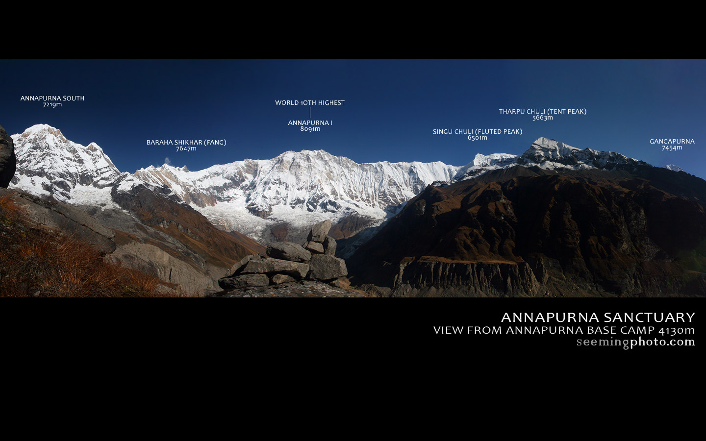 Wallpaper Annapurna Ii 7937m From Ghyaru Marsyangdi Valley HD