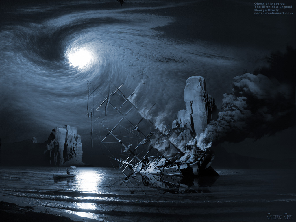 Ghost Ship Series The Birth Of Legend Surreal Art