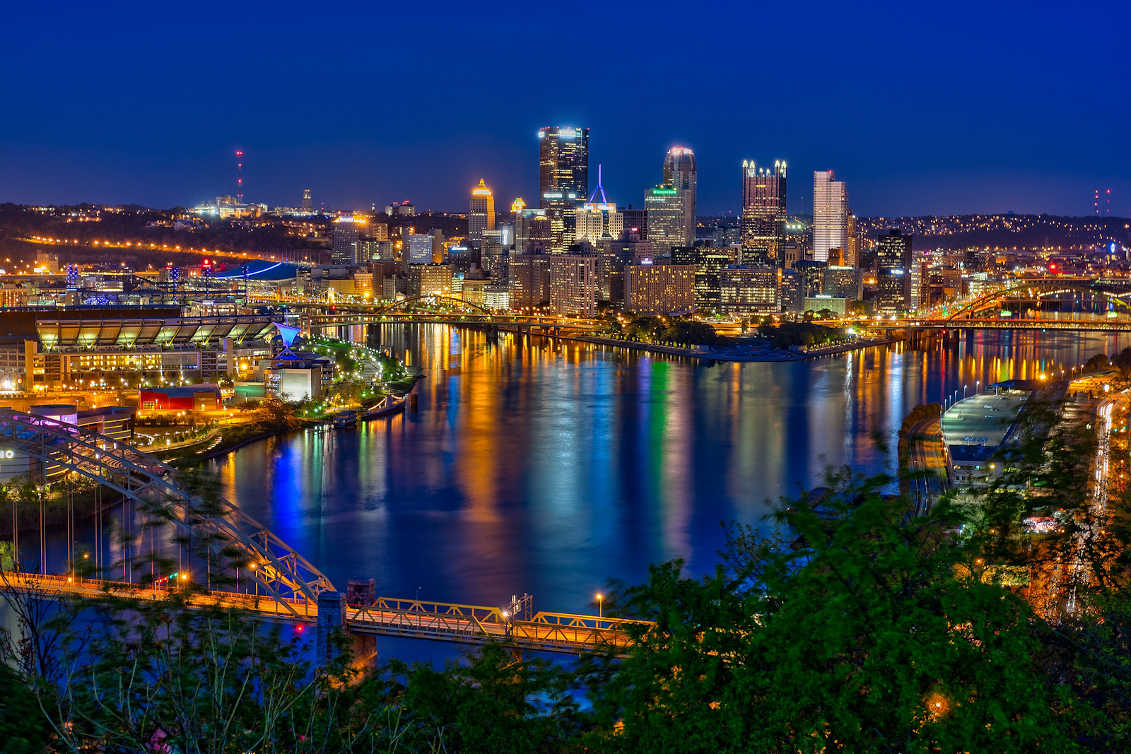 Pittsburgh Skyline and the Steelers Matthew Paulson Photography